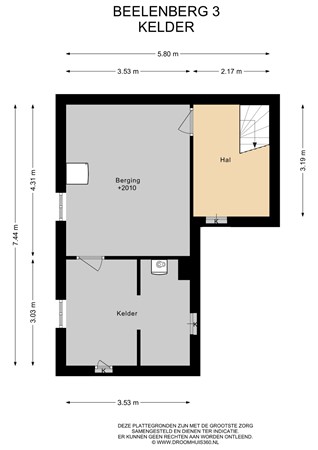 Floorplan - Beelenberg 3, 6171 GN Stein